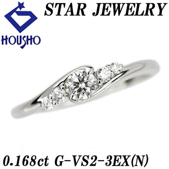 Star Jewelry Diamond Ring 0.168ct Pt950 Graded with Certificate Brand STAR JEWELRY | Diamond Elegant Cute Stylish [Used] [SH122696]