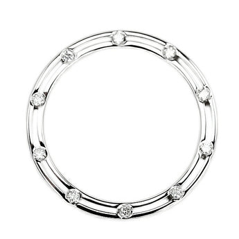 ダミアーニ ダイヤモンド Dサイド リング K18WG D.SIDE ブラッド・ピット ブランド DAMIANI | 18金 ダイアモンド デイリーユース シンプル かわいい おしゃれ カジュアル【中古】【SH122726】