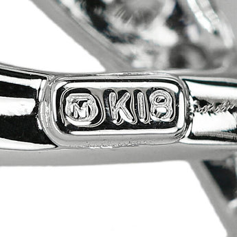 ミキモト 黒蝶パール ネックレス ダイヤモンド K18WG ハート 透かし ブランド MIKIMOTO | 18金 黒蝶真珠 黒真珠 南洋真珠 南洋パール タヒチ ブラックパール ダイアモンド おしゃれ【中古】【SH122737】