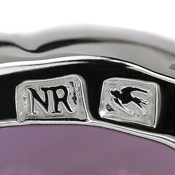 ニナリッチ セイコー アメジスト ネックレス K18WG ドロップ 雫 しずく 涙 一粒石 ブランド NINA RICCI SEIKO | 18金 デイリーユース かわいい おしゃれ【中古】【SH122774】