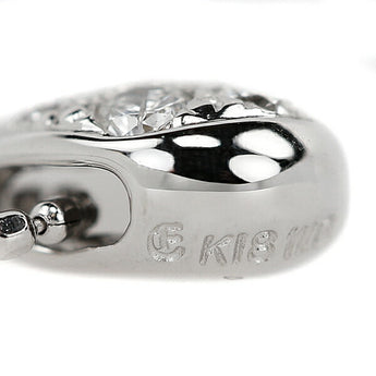 エステール ダイヤモンド ネックレス K18WG ドロップ 雫 しずく 涙 なみだ ブランド ESTELLE | 18金 ダイアモンド デイリーユース シンプル かわいい おしゃれ【中古】【SH122987】