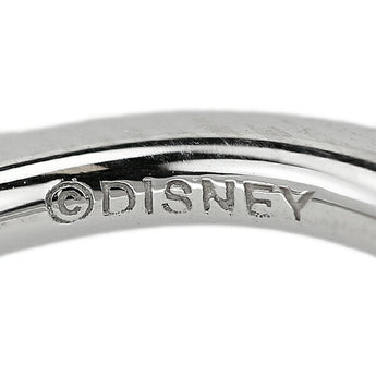 ディズニー ダイヤモンド ハーフエタニティ ピンキーリング 0.15ct Pt900 ウェーブ 細め Disney | ダイアモンド プラチナ デイリーユース シンプル かわいい おしゃれ カジュアル 華やか【中古】【SH122989】