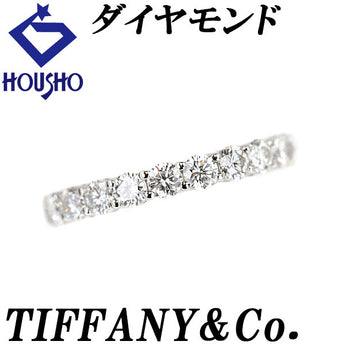ティファニー ダイヤモンド フォーエバー バンド リング Pt950 フルサークル フルエタニティ ブランド TIFFANY&Co. | ダイアモンド 上品 エレガント ゴージャス かわいい おしゃれ【中古】【SH122995】