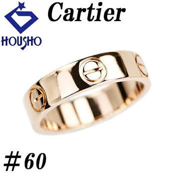 カルティエ ラブ リング K18PG #60 メンズ ユニセックス 地金のみ 石なし ブランド Cartier | 18金 デイリーユース シンプル おしゃれ カジュアル【中古】【SH123006】