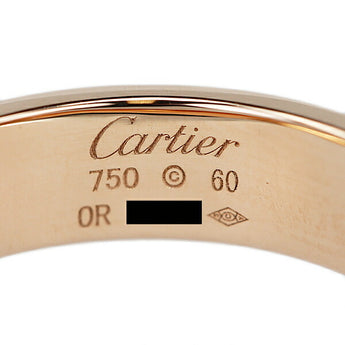 カルティエ ラブ リング K18PG #60 メンズ ユニセックス 地金のみ 石なし ブランド Cartier | 18金 デイリーユース シンプル おしゃれ カジュアル【中古】【SH123006】