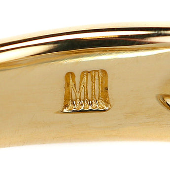 ミキモト ペルリータミキモト アコヤ真珠 リング K18イエローゴールド MIKIMOTO 一粒パール 花 フラワー 植物 ボタニカル 透かし【中古】【123007】