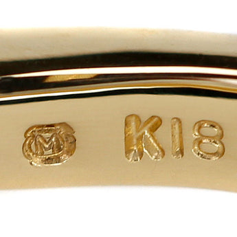 ミキモト コンクパール リング ダイヤモンド K18イエローゴールド MIKIMOTO【中古】【123008】