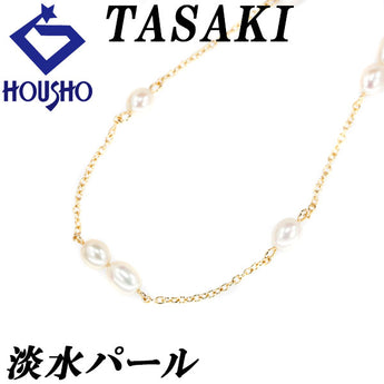 TASAKI Freshwater Pearl Necklace K18 Yellow Gold TASAKI Station [Used] [123012]