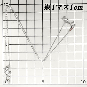 Diamond necklace Pt900 Pt850 swinging [Used] [123017]