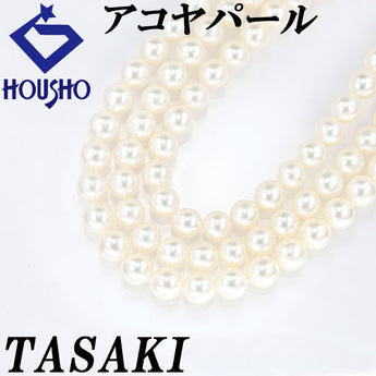 TASAKI Akoya pearl necklace SV925 TASAKI string [Used] [123032]