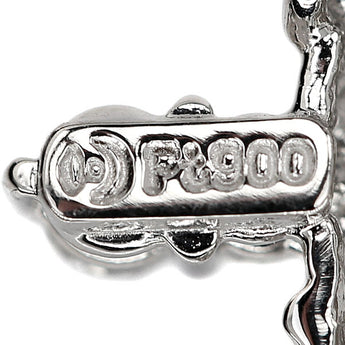 TASAKI Diamond Pendant Top Pt900 TASAKI Cross [Used] [123039]