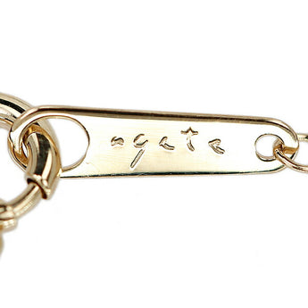 アガット ダイヤモンド ネックレス 0.03ct K10YG 華奢 ラウンド サークル 丸 円 ブランド agete | 10金 ダイアモンド デイリーユース シンプル かわいい おしゃれ【中古】【SH123353】