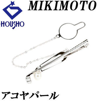 ミキモト アコヤパール タイピン 5.0mm SV ゴルフ スポーツ メンズ ユニセックス ブランド MIKIMOTO | あこや真珠 白真珠 和珠 おしゃれ【中古】【SH123377】