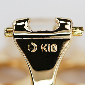 タサキ マベパール イヤリング ダイヤモンド K18イエローゴールド TASAKI【中古】【123645】