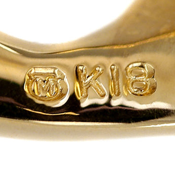 ミキモト アコヤ真珠 ブローチ K18イエローゴールド MIKIMOTO イルカ 動物 アニマル 一粒パール【中古】【123657】