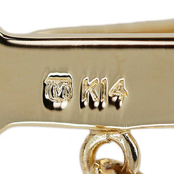 ミキモト アコヤ真珠 タイピン K14イエローゴールド MIKIMOTO ゴルフクラブ スポーツ タイクリップ 一粒パール 【中古】【123663】