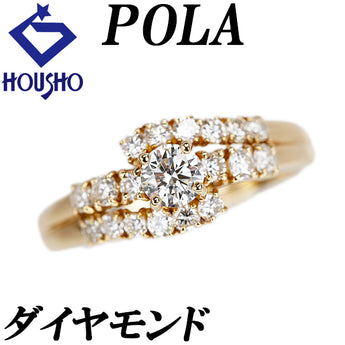 POLA Diamond Ring K18 Yellow Gold POLA [Used] [123760]