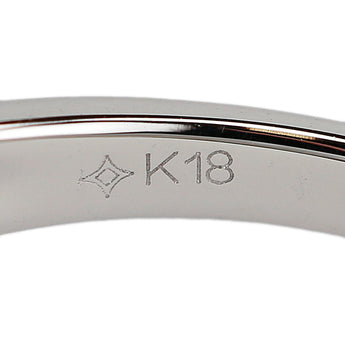 ジーエスティービー ブラウンダイヤモンド リング  K18ホワイトゴールド GSTV 変形カット ファンシーカット プリンセスカット【中古】【123775】