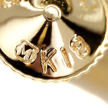 MIKIMOTO Diamond Earrings K18 Yellow Gold MIKIMOTO Moon Star Single Stone [Used] [123789]