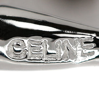セリーヌ ダイヤモンド イヤリング  Pt900 K14ホワイトゴールド CELINE 一粒石 フープ【中古】【123791】