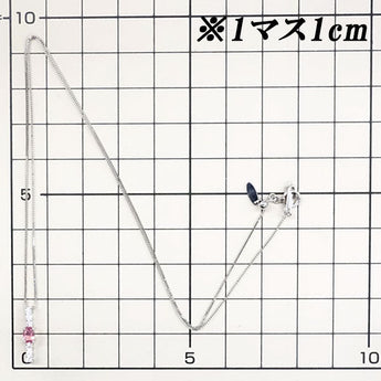 Padparadscha Sapphire Necklace Diamond Pt900 Pt850 [Used] [124083]