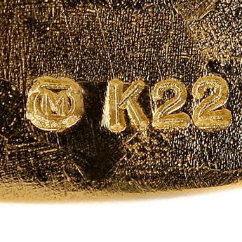 MIKIMOTO Akoya pearl necklace, K22 yellow gold, K18 yellow gold, MIKIMOTO square, matte finish, matte finish [Used] [124293]