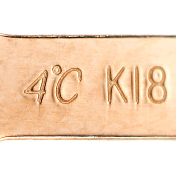 ヨンドシー ダイヤモンド ネックレス K18ピンクゴールド 4℃ 一粒石 華奢【中古】【124305】