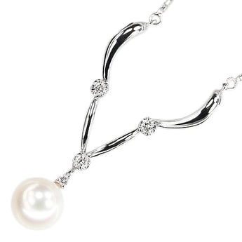 TASAKI Akoya Pearl Necklace Diamond Pt900 Pt850 TASAKI 2way [Used] [124317]