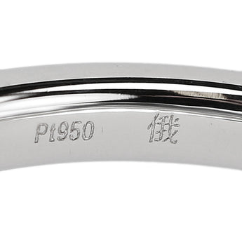 Niwa Diamond White Bell Ring Diamond Pt950 NIWAKA SHIROSUZU [Used] [124325]