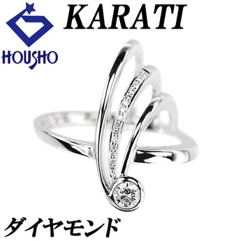 カラッチ ダイヤモンド リング  ダイヤモンド K18ホワイトゴールド KARATI【中古】【124338】