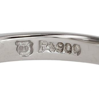 タサキ 田崎真珠 アコヤ真珠 リング ダイヤモンド Pt900 TASAKI 葉 リーフ 植物 ボタニカル【中古】【124348】
