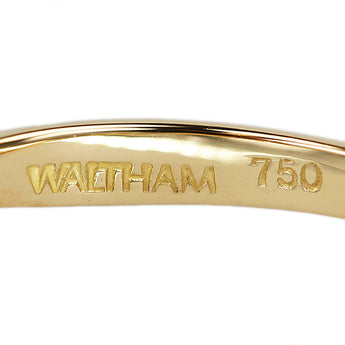 ウォルサム ダイヤモンド リング K18イエローゴールド WALTHAM スイング 回転【中古】【124356】