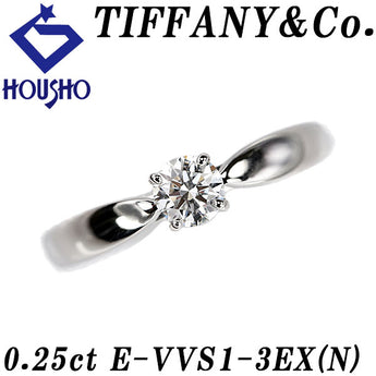 Tiffany Diamond Harmony Ring Pt950 TIFFANY&amp;Co. Single stone 4 prongs [Used] [125045]