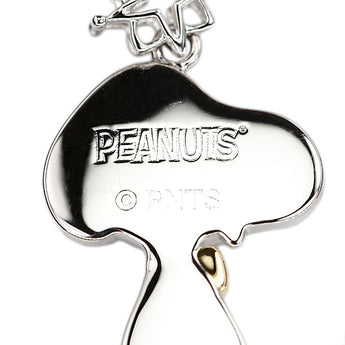 PEANUTS ダイヤモンド ペンダントトップ  ブラックダイヤモンド ルビー Pt900 K18イエローゴールド スヌーピー SNOOPY キャラクター 犬 イヌ 動物 アニマル【中古】【125055】
