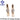 Diamond earrings, K18 pink gold, single stone, hoop earrings [Used] [125069]