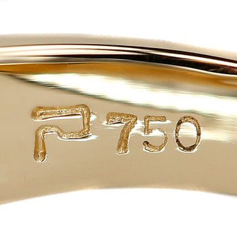 POLA Sapphire Ring Diamond K18 Yellow Gold POLA [Used] [125103]