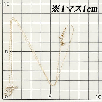 ダイヤモンド ネックレス  K18ピンクゴールド イニシャル T 一粒石 ダンシングストーン【中古】【125193】