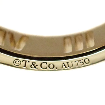 ティファニー ダイヤモンド アトラス リング K18イエローゴールド TIFFANY&Co. ローマ数字 透かし【中古】【125209】