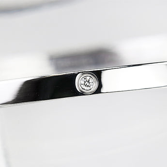 Cartier Diamond Love Bangle K18 White Gold CARTIER Bracelet 10P #16 Full Diamond [Used] [125465]