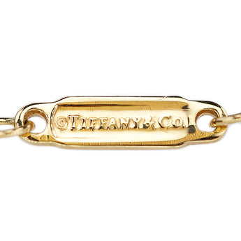Tiffany T Smile Necklace K18 Yellow Gold TIFFANY&amp;Co. Curve Mini Base Metal Only No Stones [Used] [125479]