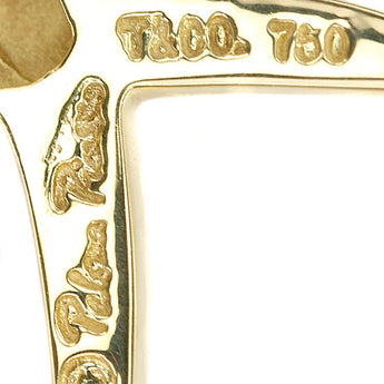 Tiffany Kiss Necklace K18 Yellow Gold TIFFANY&amp;Co. Graffiti x Paloma Picasso Cross Metal only No stones [Used] [125480]