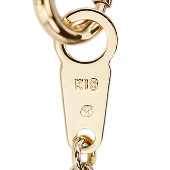 ミキモト アコヤ真珠 ネックレス K18イエローゴールド MIKIMOTO 一粒パール ロープ【中古】【125481】