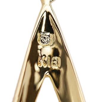 MIKIMOTO Akoya pearl necklace, K18 yellow gold, MIKIMOTO, single pearl, drop, teardrop, openwork [used] [125483]