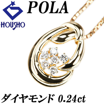 POLA Diamond Necklace K18 Yellow Gold POLA [Used] [125486]
