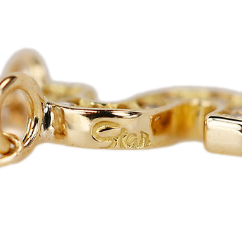 Star Jewelry Diamond Necklace K18 Yellow Gold STAR JEWELRY Initial S Alphabet Initial English [Used] [125493]