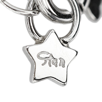 Star Jewelry Diamond Necklace Blue Sapphire Aquamarine Pt950 STAR JEWELRY Crescent Moon Circle Round Circle [Used] [125505]