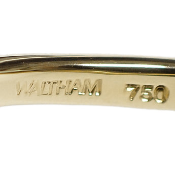 ウォルサム アコヤ真珠 ベビーパール 回転 スイング ハート リング ルビー K18イエローゴールド WALTHAM ハート【中古】【125523】