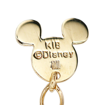 ディズニー ペルリータミキモト 淡水真珠 ネックレス K18イエローゴールド Disney ミッキーマウス Mickey キャラクター ラリアット風 ステーション【中古】【125527】
