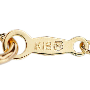 MIKIMOTO Akoya pearl necklace, K18 yellow gold, MIKIMOTO heart, single pearl, openwork [Used] [125529]