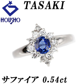 TASAKI Sapphire Ring Diamond Pt900 TASAKI [Used] [125941]